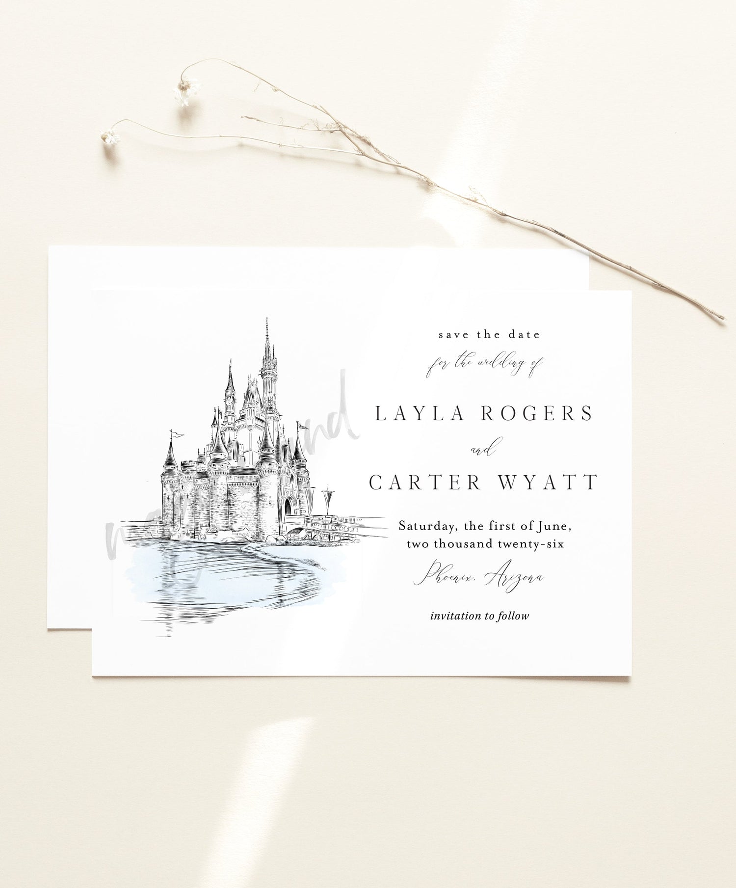 Fairytale Save the Date Cards