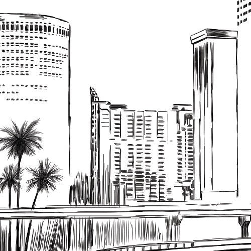 Tampa Skyline Save the Dates, Save the Date, STD, Tampa Wedding, Save the Date Cards, Florida Weddings, FL (set of 25 cards)