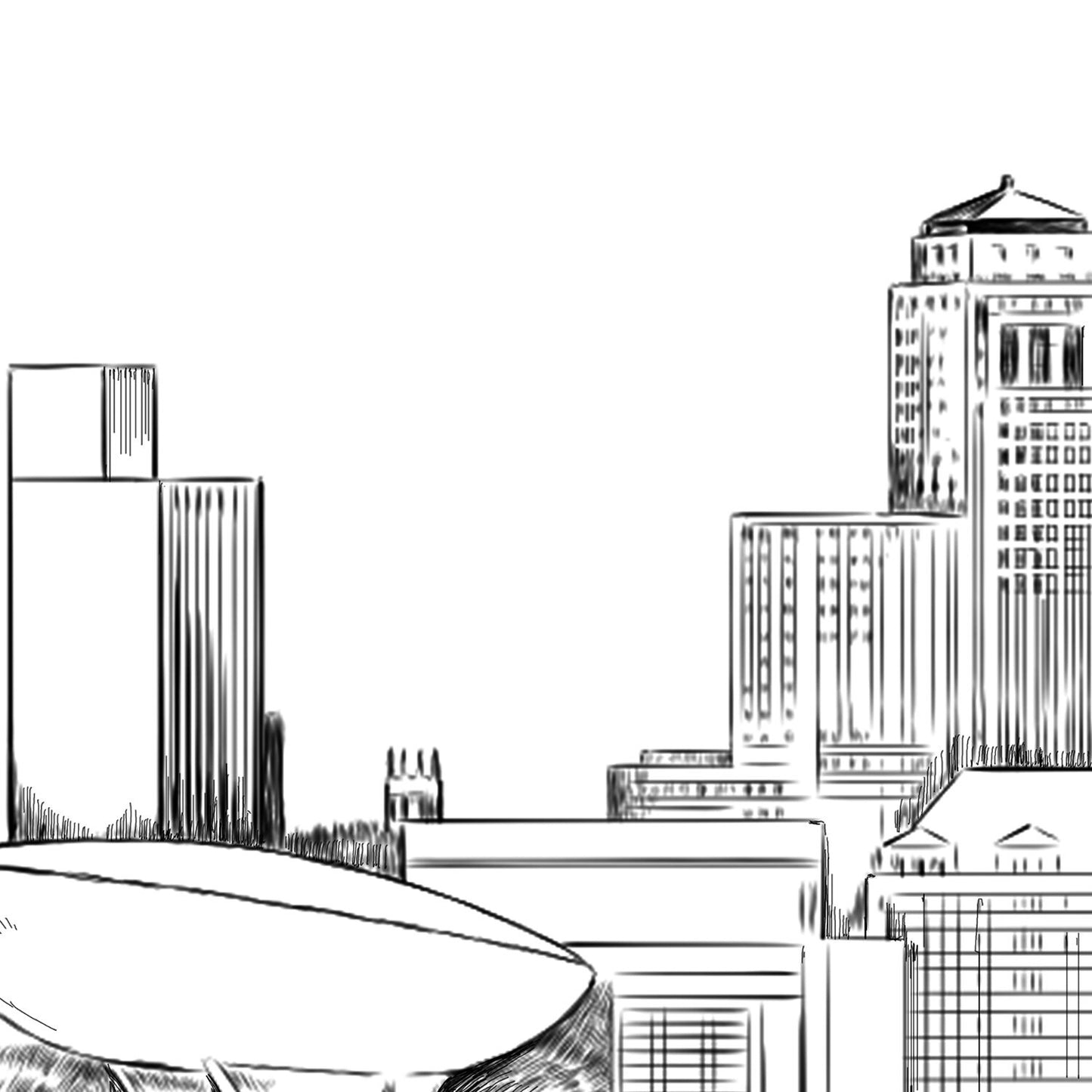 Albany, NY Save the Dates, Wedding, Save the Date Cards, Save the Dates, New York, Skyline, STD, Hand Drawn (set of 25 cards & envelopes)
