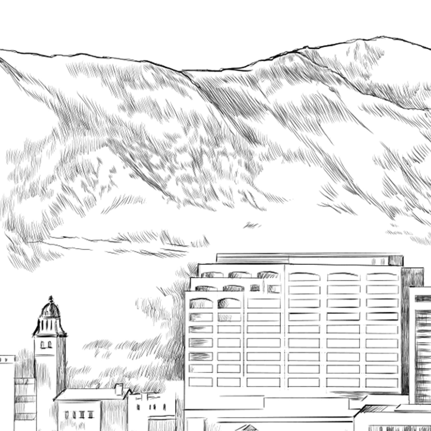 Colorado Springs Skyline Save the Dates, STD, Save the Date Cards, Colorado Wedding (set of 25)