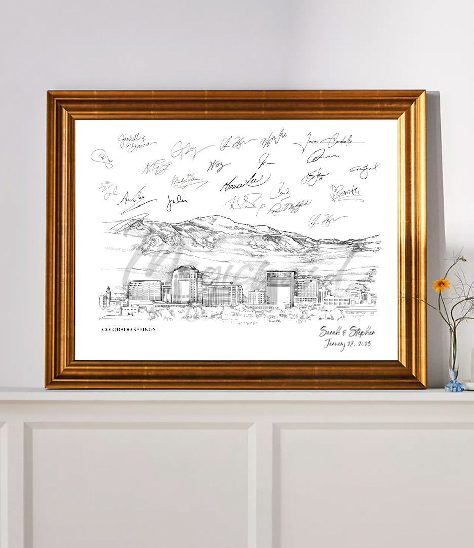 Colorado Springs Wedding Alternative Guest Book, Colorado Wedding, Guestbook, Wedding Guestbook, CO Wedding