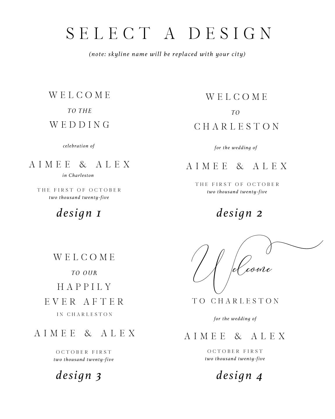 Welcome to our Wedding Sign, Sunglasses, Ray Ban's, Hand Drawn, Modern Wedding, Welcome Sign, Sizes: 18 x 24, 24 x 30 or 24 x 36
