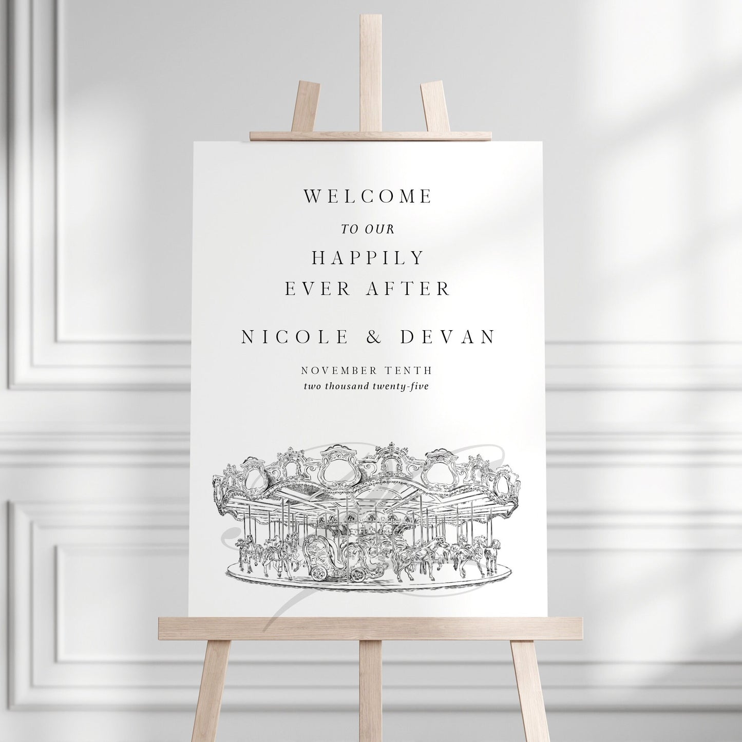 Welcome to our Wedding Sign, Guitar Theme, Rock n Roll, Hand Drawn, Modern Wedding, Welcome Sign, Sizes: 18 x 24, 24 x 30 or 24 x 36