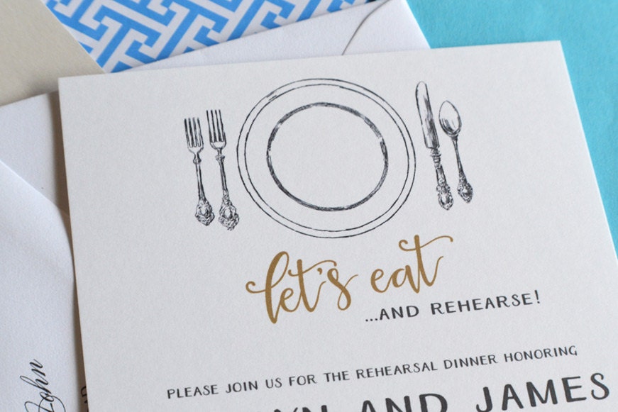 Sacramento Skyline Rehearsal Dinner Invitation Cards (set of 25 cards)