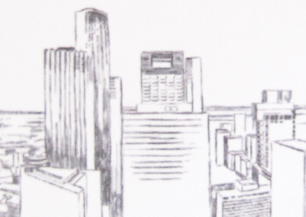 Houston Skyline Folded Place Cards (Set of 25 Cards)