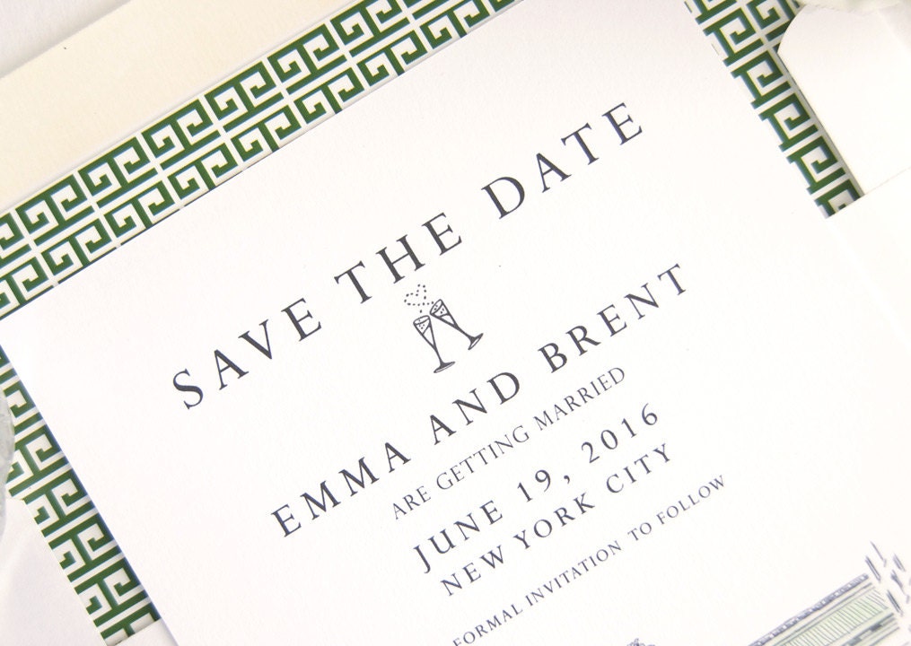 Grand Central Station, New York Wedding Save the Date Cards, Save the Dates, Train Station, NYC (set of 25 cards)