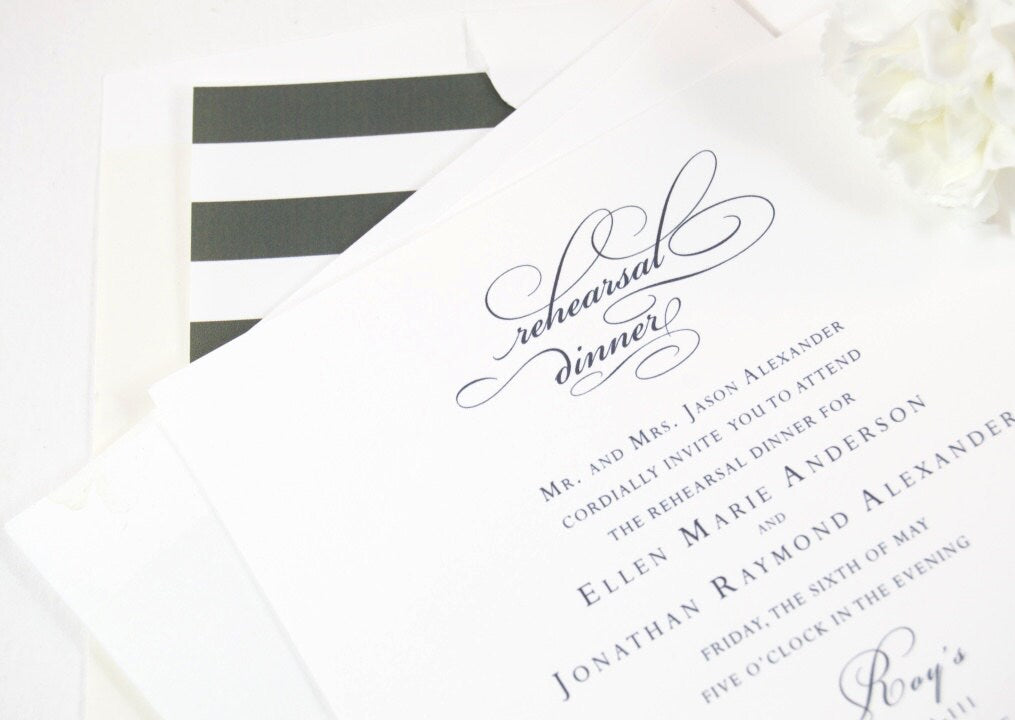 Thunderbird Country Club Skyline Rehearsal Dinner Invitations (set of 25 cards)