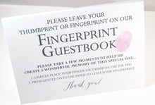 Load image into Gallery viewer, Wedding Guest Book Alternative, Thumbprint Tree, Swing and Heart Low Oak, Fingerprint Guestbook, Bridal Shower, Family Reunion, Baby Shower
