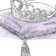 Load image into Gallery viewer, Cinderella&#39;s Princess Crown Alternative Guest Book Print, Guestbook, Fairytale, Disney themed, Wedding, Bridal Shower, Sign-in, Birthday
