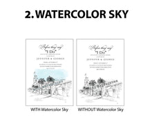Load image into Gallery viewer, New &quot;YOU DESIGN IT&quot; Build your own Wedding Skyline Rehearsal Dinner Invitations (set of 25 cards &amp; Envelopes)
