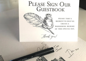 San Diego Watercolor Skyline Guestbook Print, Guest Book, San Diego, CA, Bridal Shower, Wedding, Custom, Alternative Guest Book, Sign in