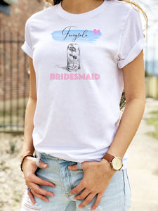 Fairytale Bridesmaid Shirt, Beauty and the Beast, Tee Shirt, T-Shirt, Wedding Shirt, Bride, Bridal Shower Gift, Cinderella, Bridal Shirt
