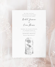 Load image into Gallery viewer, Beauty and the Beast Rose Wedding Invitations, Fairytale, disney inspired weddings (Sold in Sets of 10 Online RSVP Cards &amp; Invitations)
