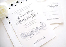 Load image into Gallery viewer, Orlando Skyline Wedding Invitation Package (Sold in Sets of 10 Invitations, RSVP Cards + Envelopes)
