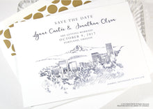 Load image into Gallery viewer, Portland Skyline Save the Date Cards (set of 25 cards)

