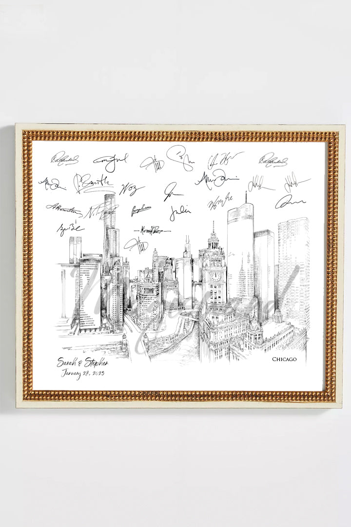 Skyline Guest Book Prints