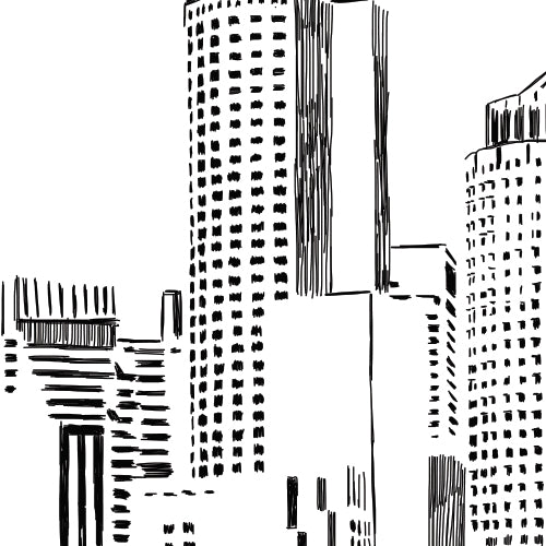 Boston Waterfront Wedding Guest Book Alternative | Personalized Skyline Guestbook