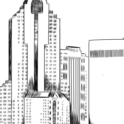 Denver Wedding Guest Book Alternative | Personalized Skyline Guestbook