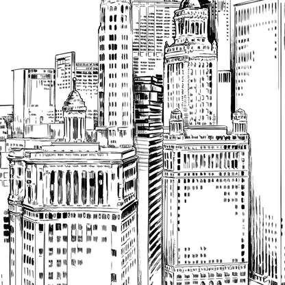Chicago Wedding Guest Book Alternative | Personalized Skyline Guestbook