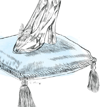 Fairytale Wedding, Glass Slipper, Alternative Guestbook, Fairytale Wedding, Skyline, Wedding Guestbook, Party Supplies, Bridal Shower