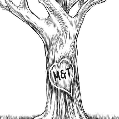 Fingerprint Tree Wedding Guest Book Alternative | Covered Bridge Guestbook