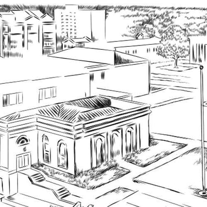 Athens, Georgia Rehearsal Dinner Invitations, Athens, Georgia Skyline, Rehearse, Wedding (set of 25 cards)