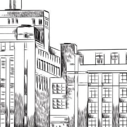 Baltimore Skyline Save the Dates, Save the Date Cards, Wedding, STD, Baltimore Wedding, Save the Date, Maryland, Domino Sugar Building