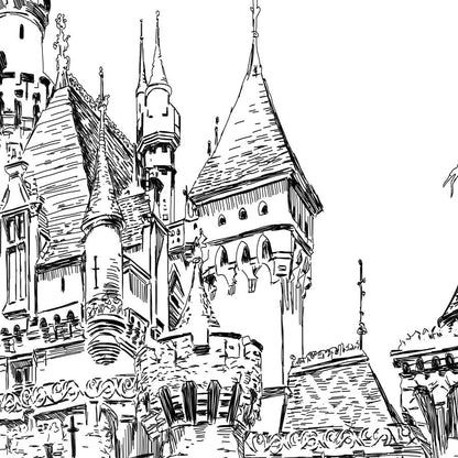 Save the Date Cards Disneyland Castle, Save the Dates,  Fairytale Wedding, Cinderella's Castle Invite, Castle Invitation, Custom Design