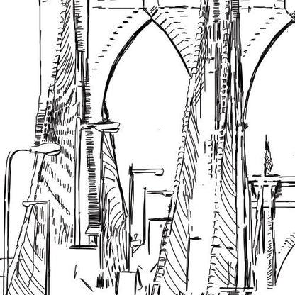 Brooklyn Skyline Save the Dates, STD, Save the Date Cards, New York, NY Wedding, NYC, Bridge (set of 25 cards)