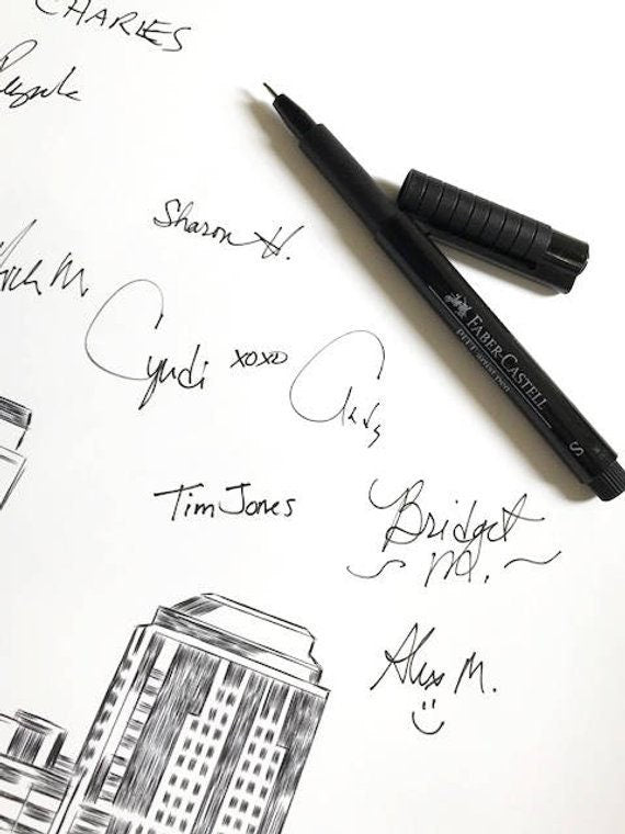 Boston Zakim Bridge Wedding Alternative Guest Book, Boston Wedding, Guestbook, Wedding Guestbook,