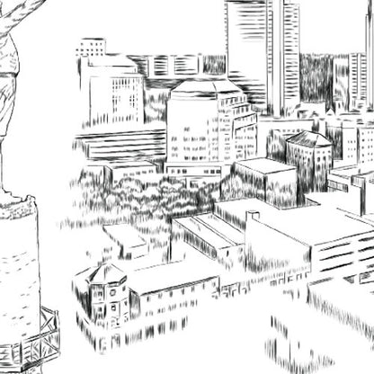 Birmingham Skyline Save the Dates, STD, Save the Date Cards, Birmingham Wedding, Alabama Skyline (set of 25 cards)