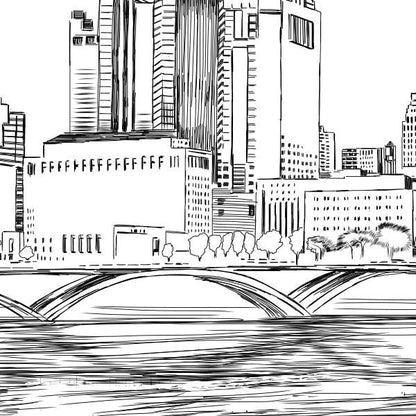 Columbus, Ohio Skyline Rehearsal Dinner Invitations, Columbus Weddings, Wedding Rehearsal (set of 25 cards)