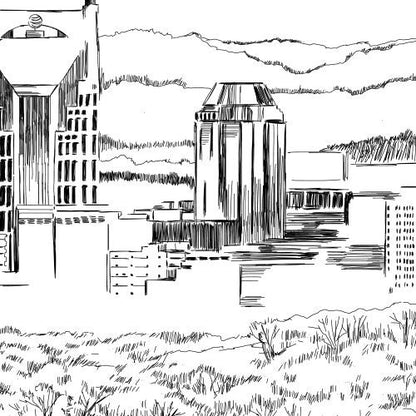 Nashville Skyline Table Numbers (1-10), Tennessee, Wedding Table Numbers, Nashville Wedding, Rehearsal Dinner, Day of Event, Reception