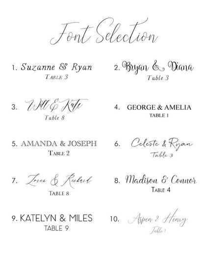 Ft Worth Place Cards Personalized with Guests Names, Placecards, Fort Worth, Texas, Escort Cards, Day of Event (Sold in sets of 25 Cards)