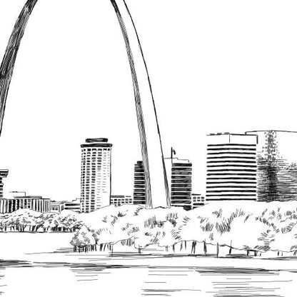 St. Louis Rehearsal Dinner Invitations, St Louis Skyline, Wedding, Saint Louis, St. Louis Wedding, Rehearse, Wedding Invite