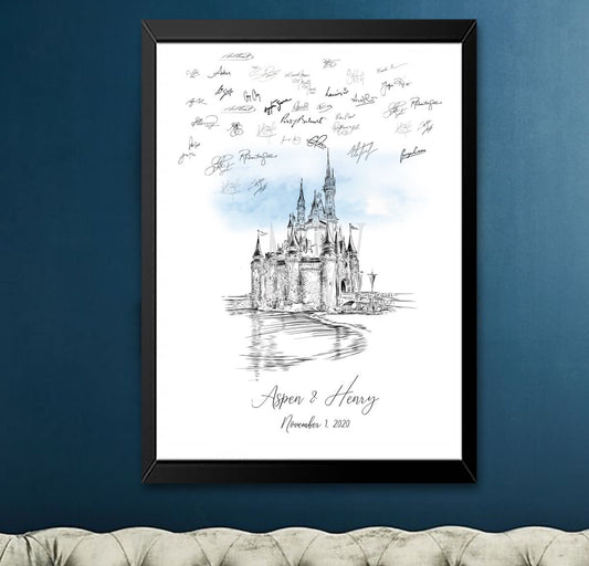 Disney World Guestbook, Castle Wedding, Alternative Guestbook, Fairytale Wedding, Wedding Guestbook, Party Supplies, Bridal Shower, Keepsake