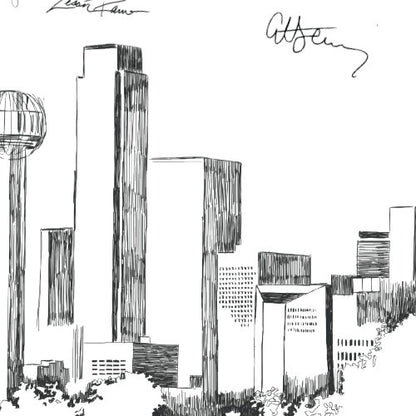 Dallas Rehearsal Dinner Invitations, Dallas Skyline, Wedding, Texas, Weddings, Rehearse, Wedding Invite (set of 25 cards)