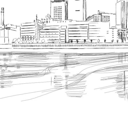 St. Paul Skyline Save the Dates, Saint Paul Skyline, Save the Date Cards, STD, Wedding, Weddings, Minnesota, St. Paul, MN  (set of 25)