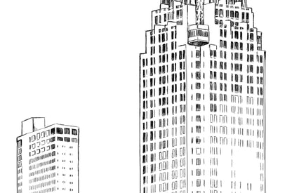 Austin Skyline Save the Date Cards, Wedding Save the Dates, Texas, TX, STD, Austin Wedding, Hand Drawn (set of 25 cards and envelopes)