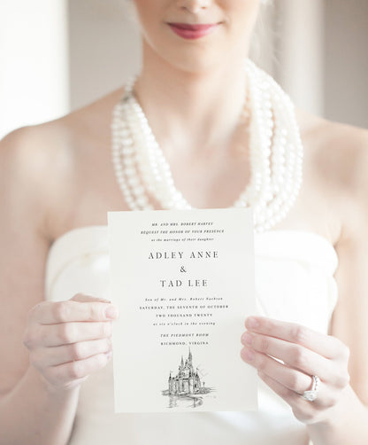 Wedding Invitations Disney World Cinderella Castle, Fairytale Wedding, Invite, Disney Inspired (Set of 10 Online RSVP Card & Invitations)