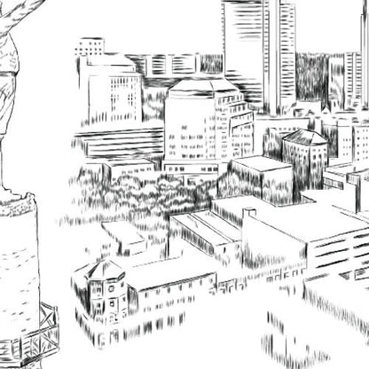 Birmingham, AL Skyline Thank You Cards, Personal Note Cards, Bridal Shower, Real Estate Agent, Corporate Thank you Cards (set of 25 cards)