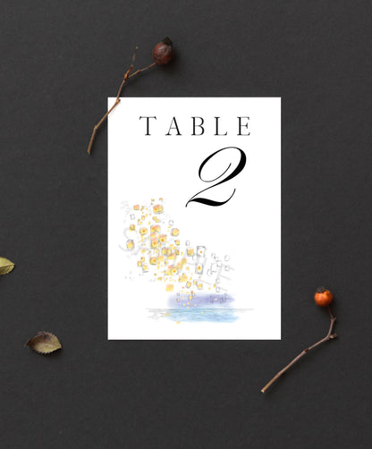Tangled Inspired Table Number Lanterns, Fairytale Wedding, Disney Table Numbers, Day of Event, Reception, Rehearsal Dinner (1-10)