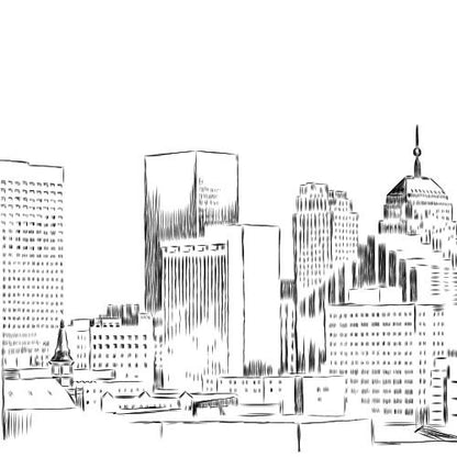 Oklahoma City Skyline Save the Dates, OK, STD, Oklahoma Wedding, Save the Date Cards, Save the Date, Virginia Wedding (set of 25 cards)