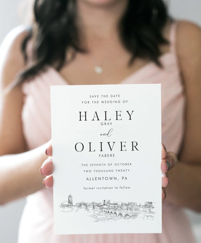 Allentown Wedding Save the Dates, Pennsylvania, PA, STD, Wedding, Save the Date Cards, Save the Date, Virginia Wedding (set of 25 cards)