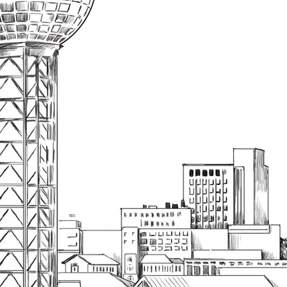 Knoxville, Tennessee Rehearsal Dinner Invitations, Knoxville Skyline, Knoxville Wedding, Weddings, Rehearse, Invite (set of 25 cards)