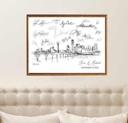 Dallas Guest Book, Wedding Alternative Guest Book, Dallas Wedding, Guestbook, Wedding Guestbook, TX Wedding, Guestbook Sign