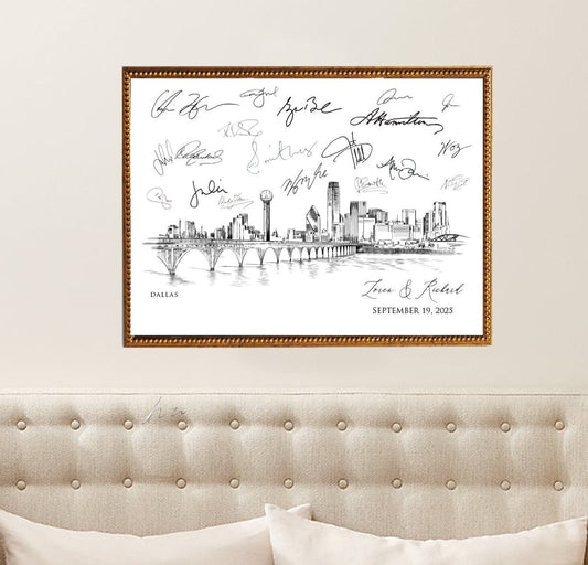 Dallas Guest Book, Wedding Alternative Guest Book, Dallas Wedding, Guestbook, Wedding Guestbook, TX Wedding, Guestbook Sign