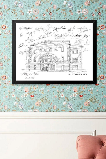 The Exchange Boston Wedding Alternative Guest Book, Boston Wedding, Guestbook, Wedding Guestbook, Wedding, Venue