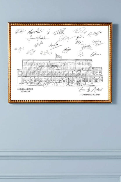 Marshall House Savannah Wedding Alternative Guest Book, Savannah Wedding, Guestbook, Wedding Guestbook, Wedding, GA, Venue