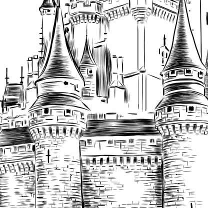 Disney World Save the Dates, Save the Date, Fairytale Wedding, Cinderella's Castle, Orlando Wedding Save the Date Cards (set of 25 cards)